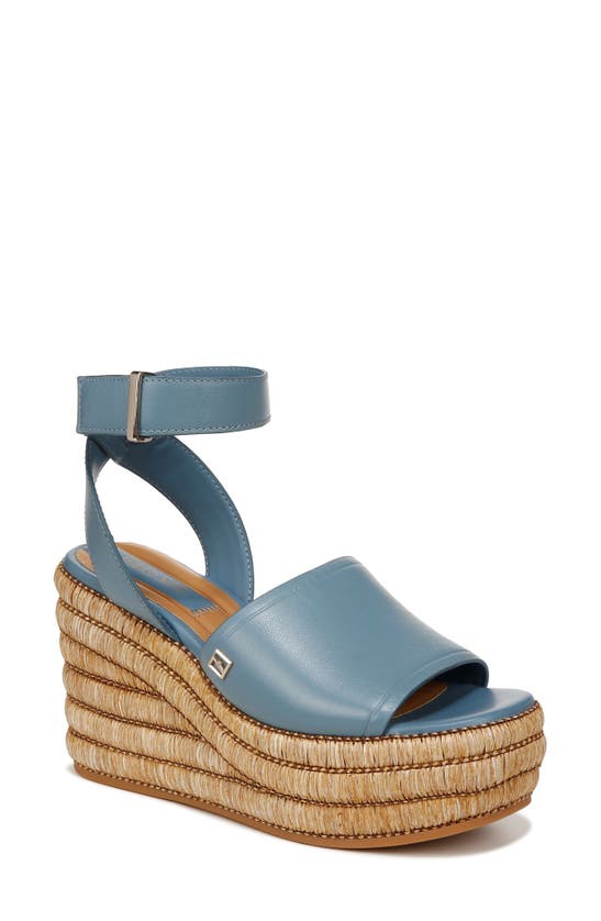 Shop Franco Sarto L-toni Wedge Platform Sandal In Blue