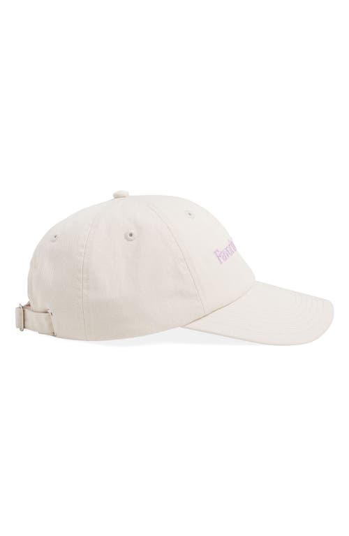 Shop Favorite Daughter Classic Logo Cotton Twill Baseball Cap In Khaki Lavender