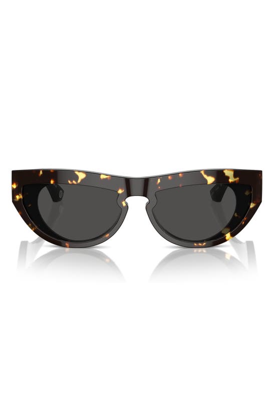 Shop Burberry 58mm Cat Eye Sunglasses In Dark Havana