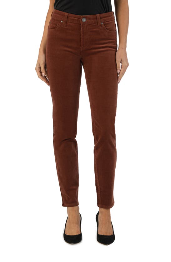 Kut From The Kloth Diana Stretch Corduroy Skinny Pants In Cedar