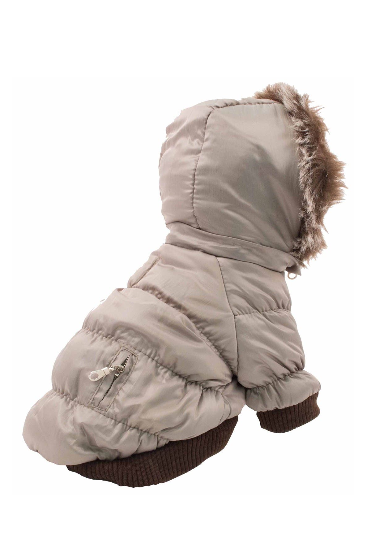 Petkit Metallic Fashion Pet Parka Coat In Grey