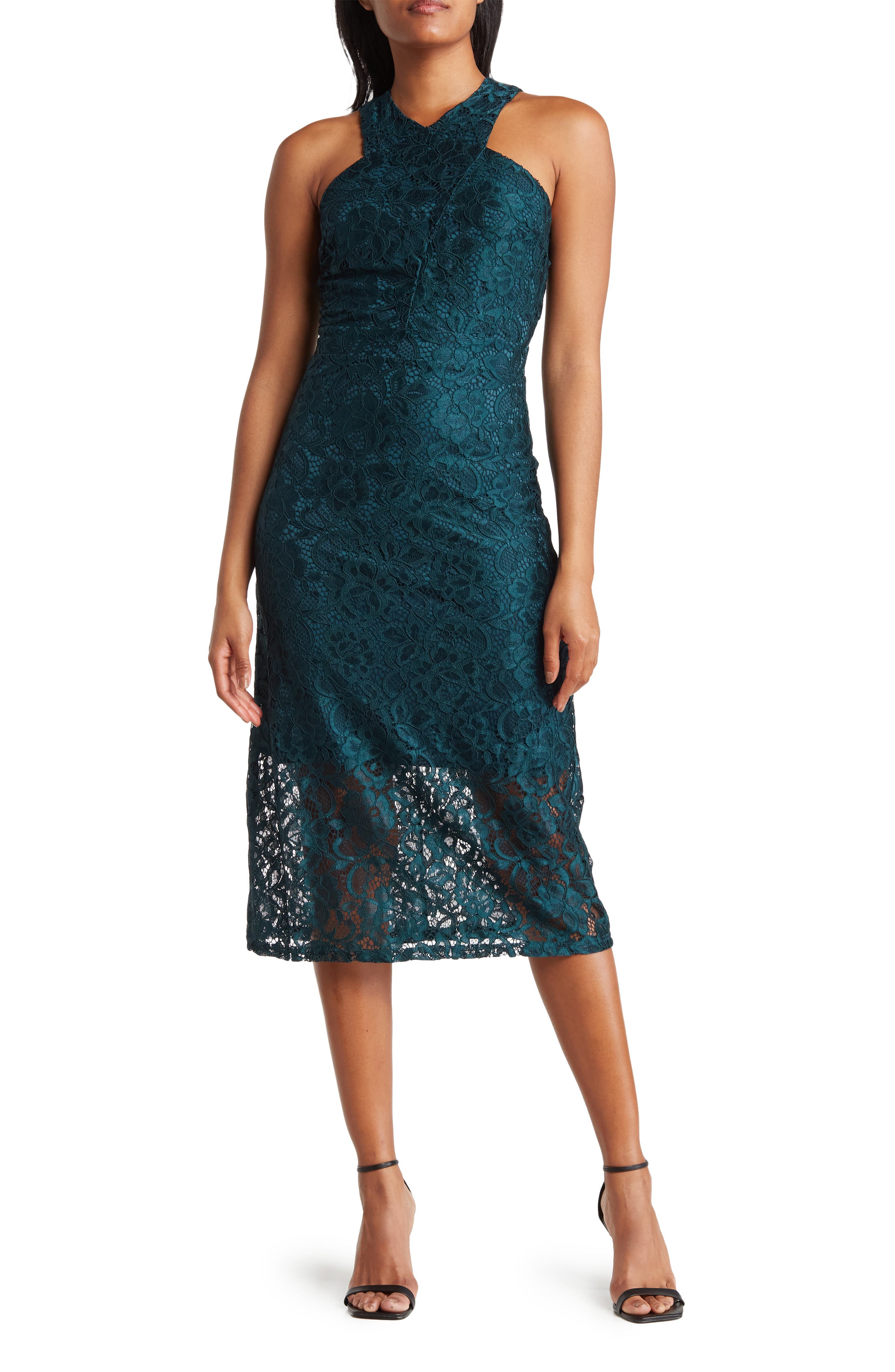 nordstrom rack lace midi dress