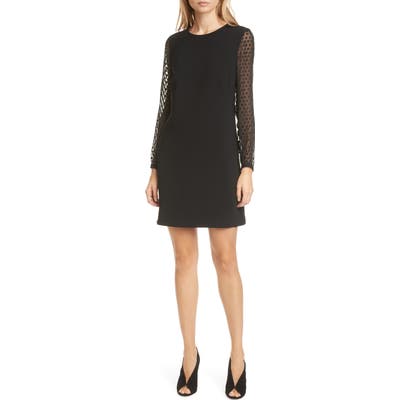 Judith & Charles Fusion B Long Sleeve Sheath Dress, Black