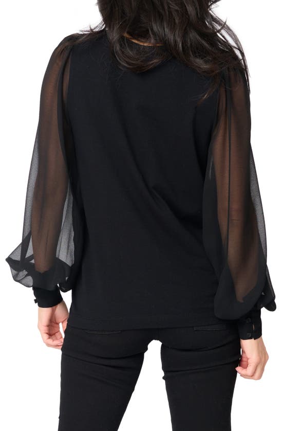 Shop Gibsonlook Long Sleeve Top In Black