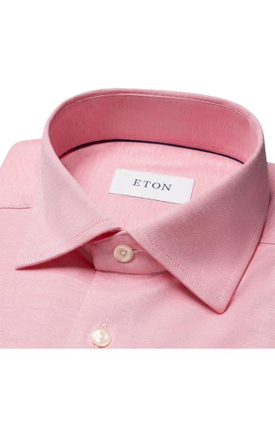 Shop Eton Slim Fit 4flex Stretch Dress Shirt In Medium Pink