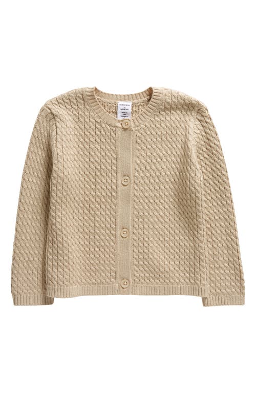 Nordstrom Cable Knit Cotton Blend Cardigan at Nordstrom,