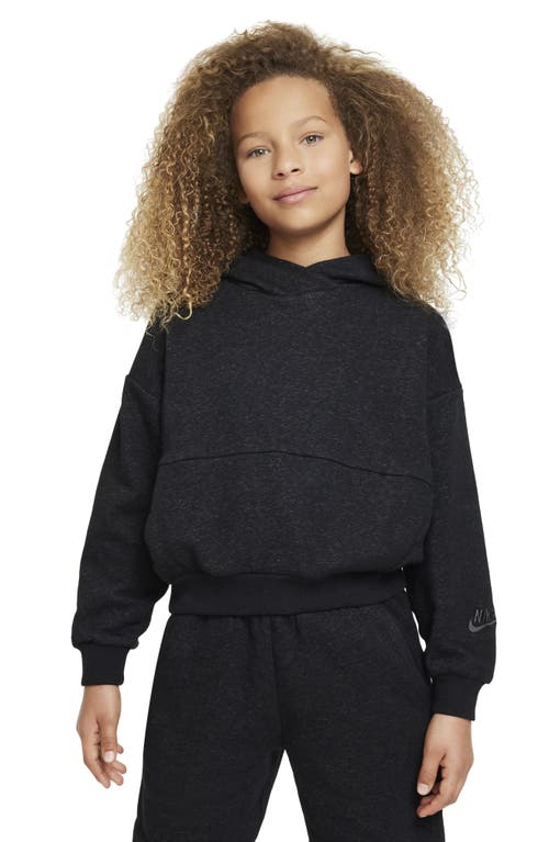 Nike Kids' Icon Fleece Pullover Hoodie In Black/anthracite