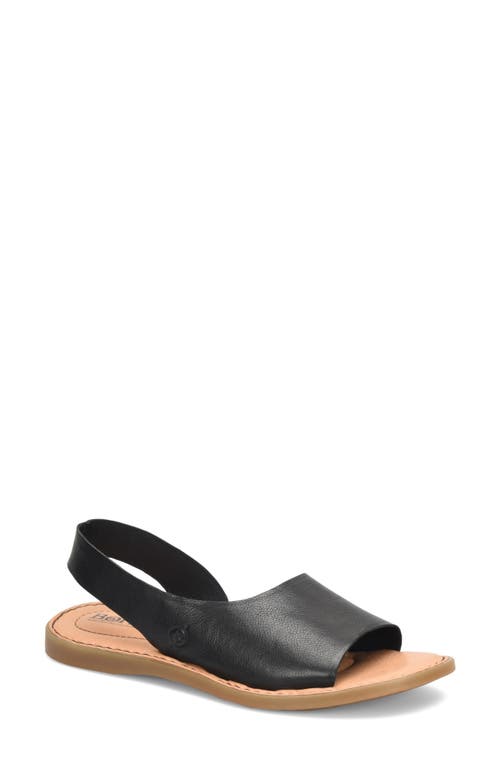 Inlet Sandal in Black Leather