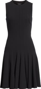 Akris Sleeveless Godet Pleat Dress