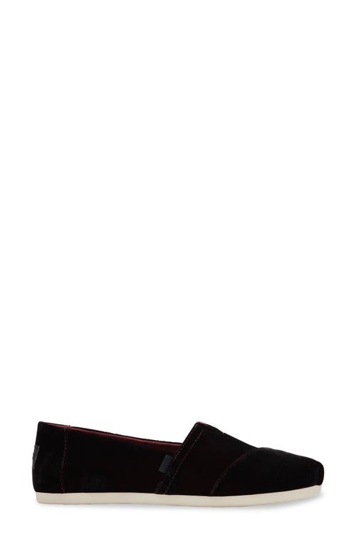 Shop Toms Alpargata Classic Slip-on In Dark Red