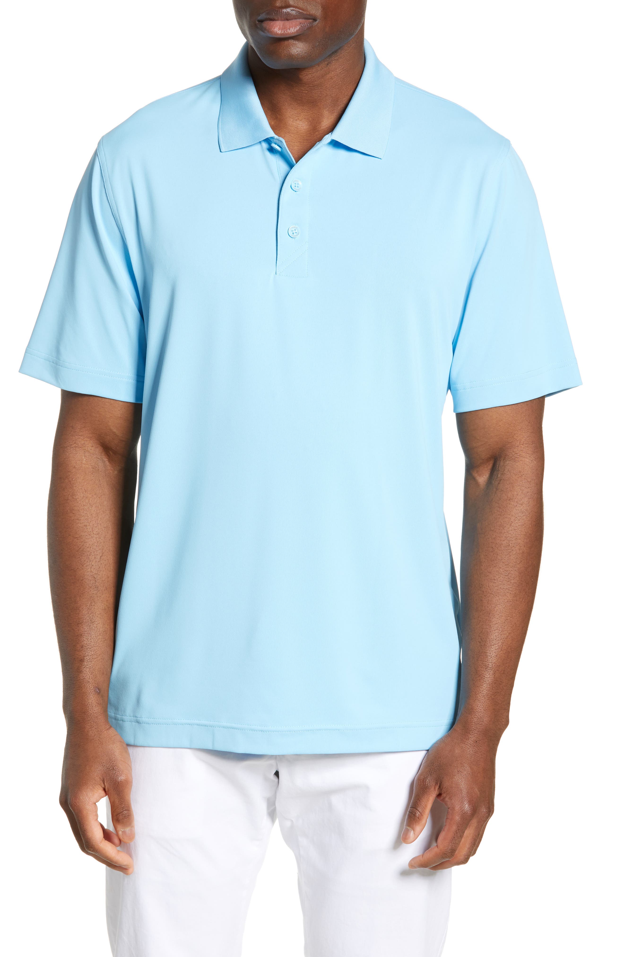 Cutter & Buck Forge Drytec Classic Fit Solid Performance Polo, Blue