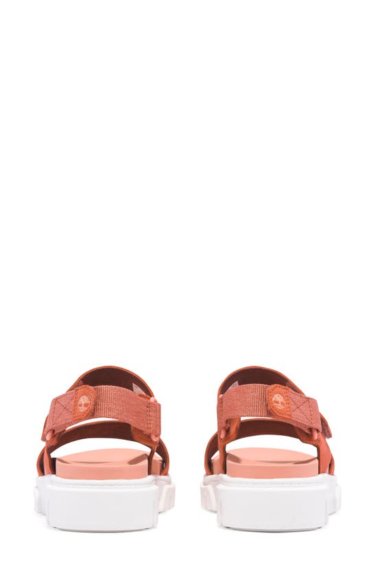 Timberland Greyfield 2 Sandal In Medium Red Suede