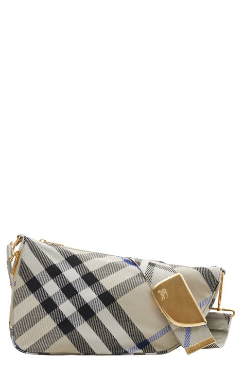burberry Shield Check Jacquard Messenger Bag in Lichen at Nordstrom