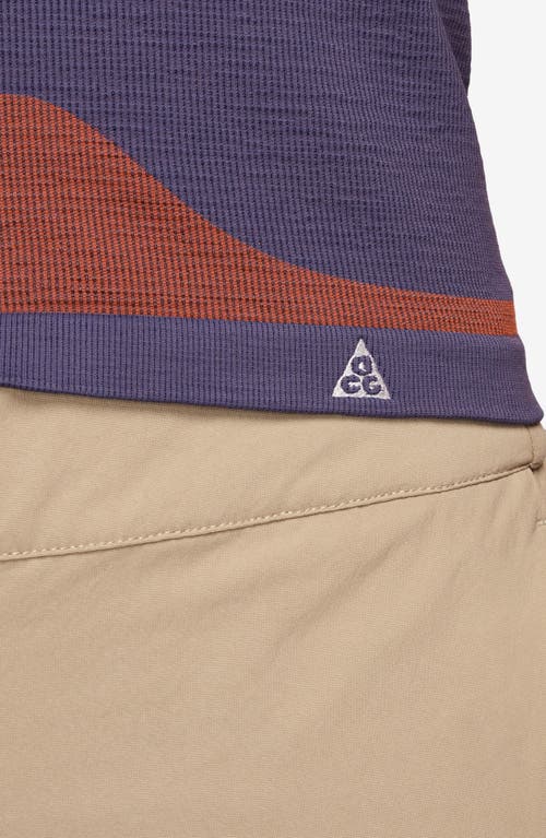 Shop Nike Acg Delta River Tank Top In Dark Raisin/safety Orange