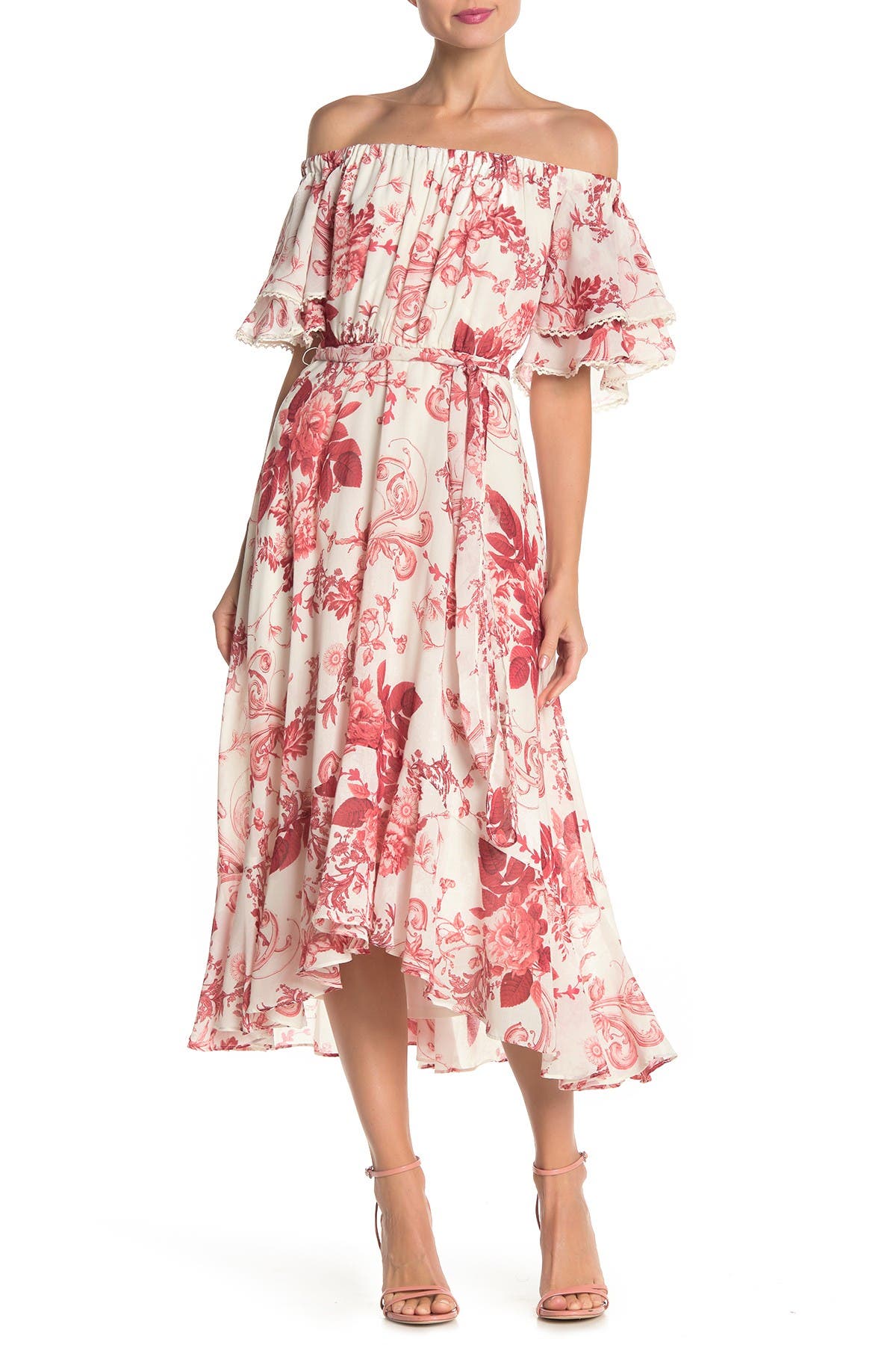 nordstrom floral midi dress