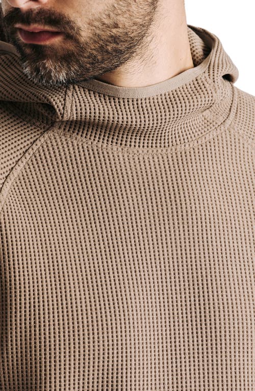 Western Rise Venture Waffle Performance Pullover Hoodie In Sand
