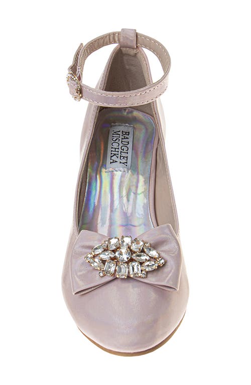 Badgley Mischka Collection Kids' Ankle Strap Pump In Pink