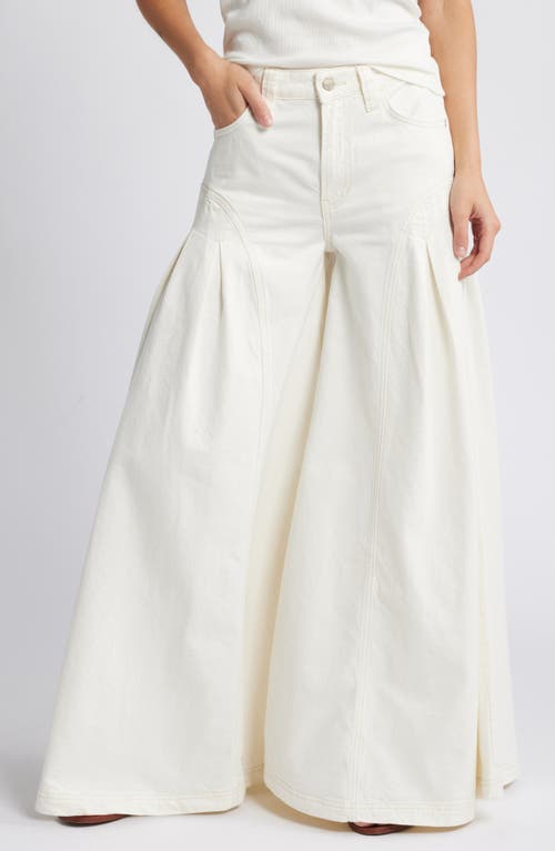 Shop Free People Pandora Wide Leg Jeans In Heavenly