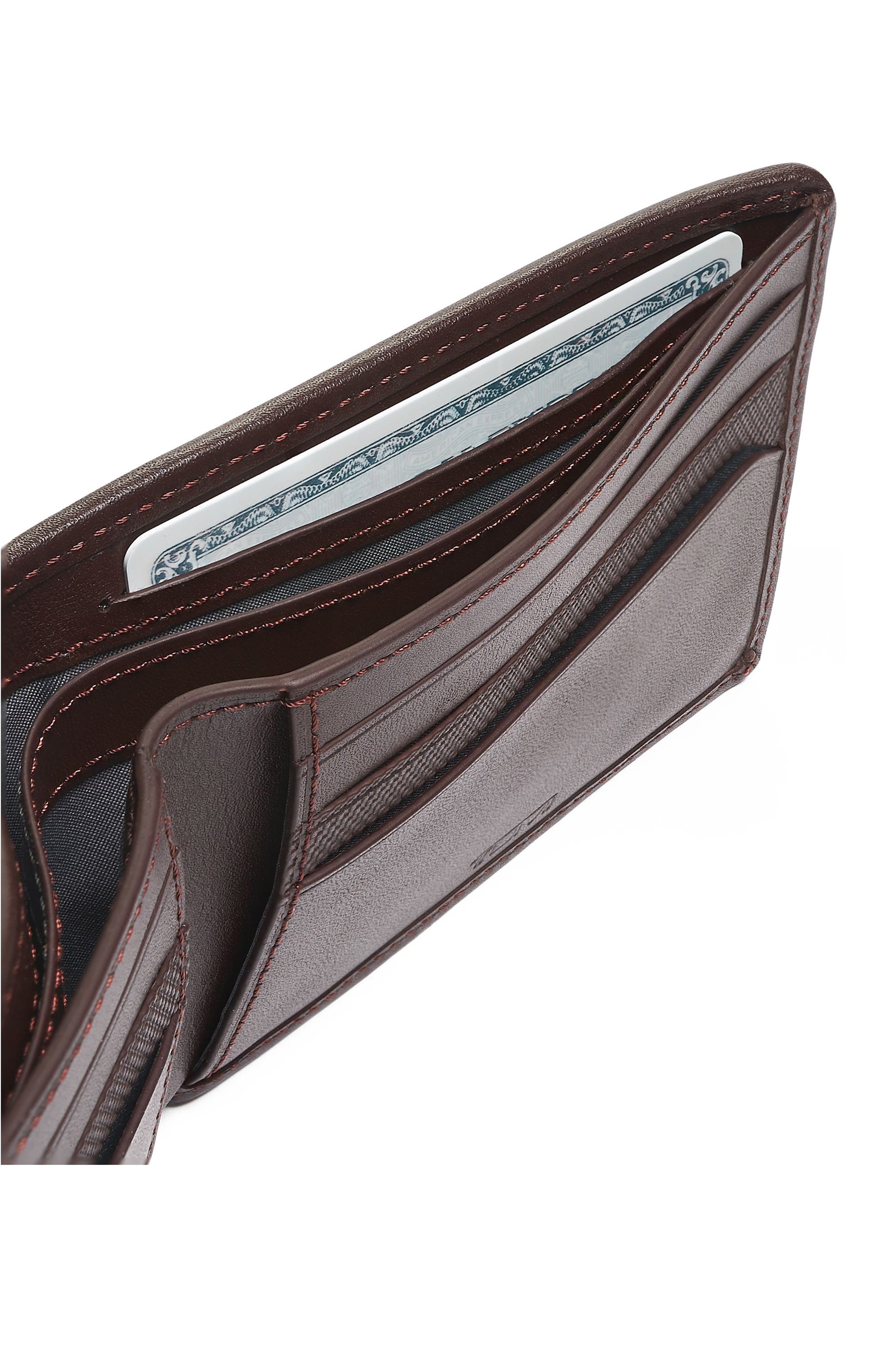 tumi wallet brown