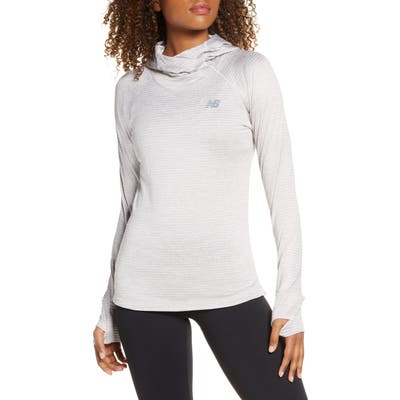 New Balance Impact Run Grid Hoodie, Blue
