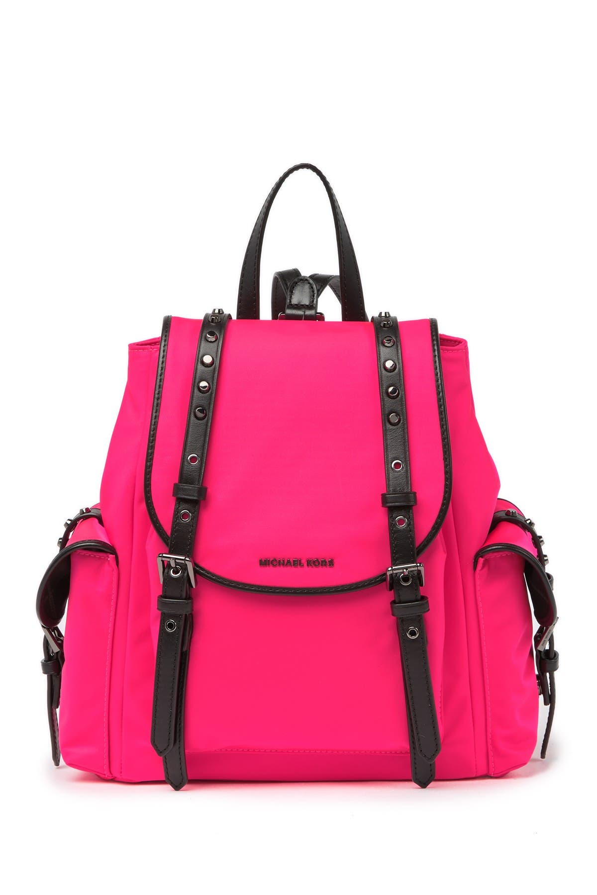 Leila Small Nylon Flap Backpack 