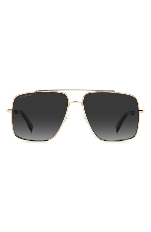 Dsquared2 60mm Square Sunglasses In Gold