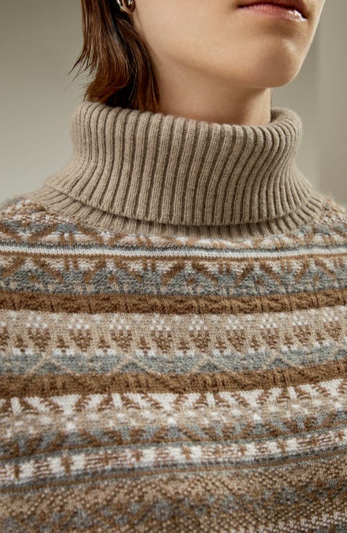 Lilysilk Fair Isle Cashmere Pullover For Women In Fair Isle