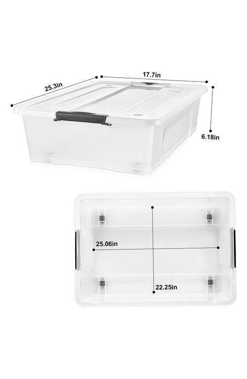Sorbus 2-pack Under Bed Storage Bins In Clear