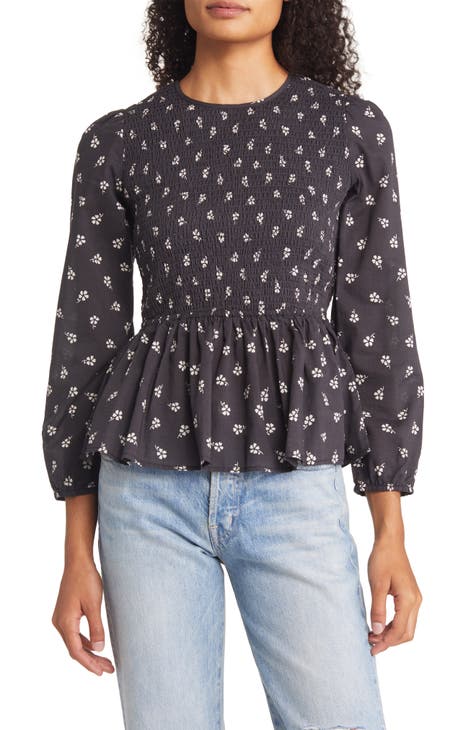 layered sleeve blouse | Nordstrom