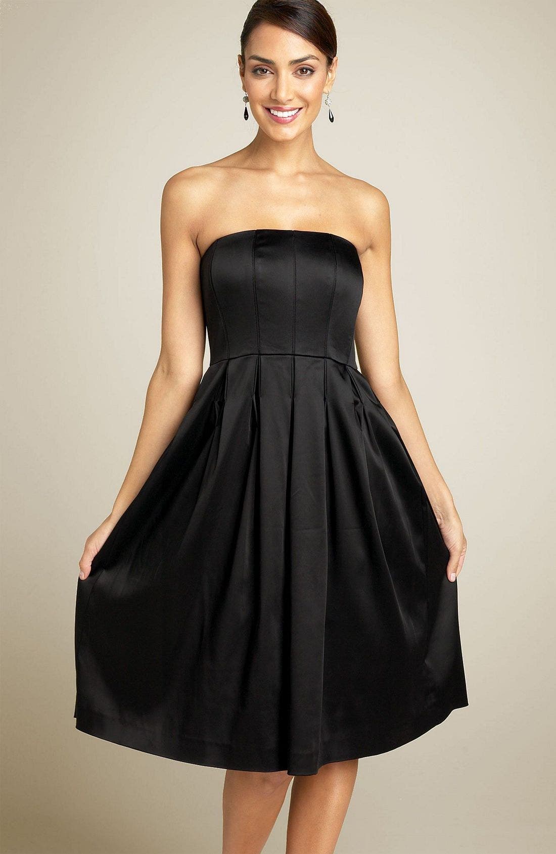 Calvin Klein Strapless Satin Party Dress Nordstrom