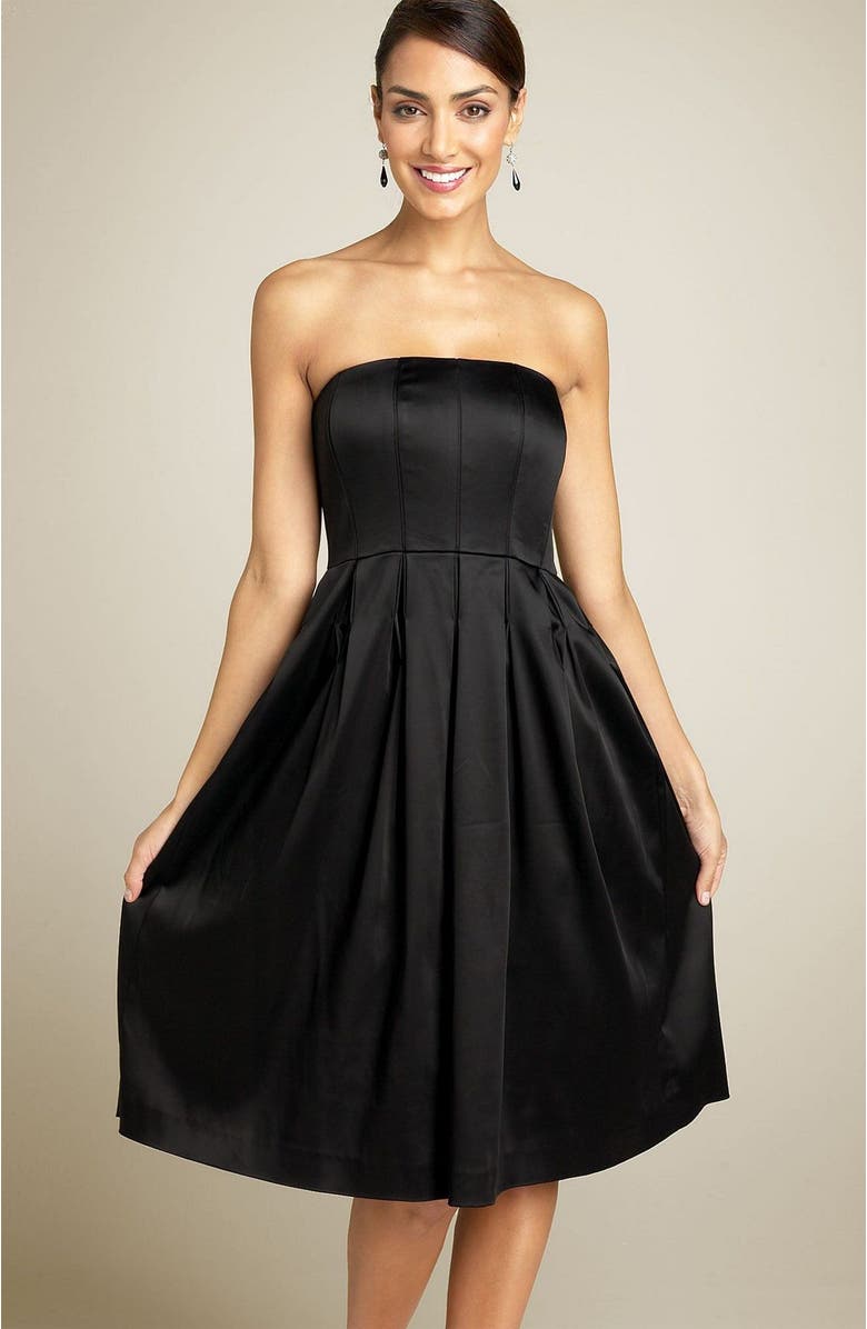 Calvin Klein Strapless Satin Party Dress | Nordstrom