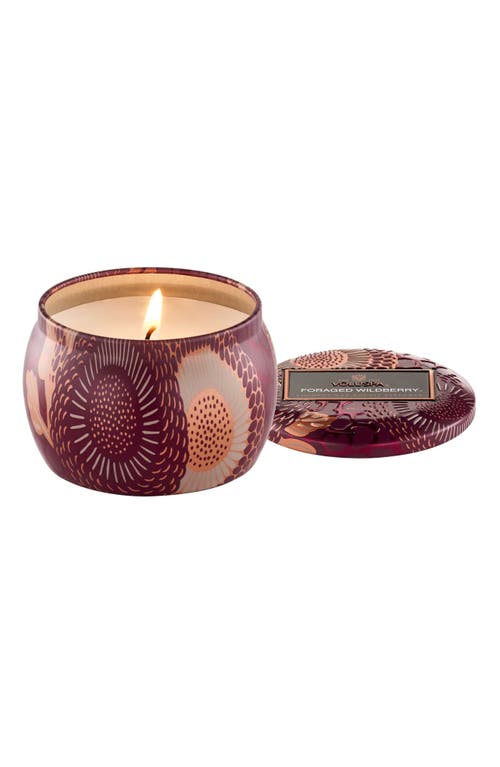 Voluspa Foraged Wildberry Mini Tin Candle In Foraged Wildberry