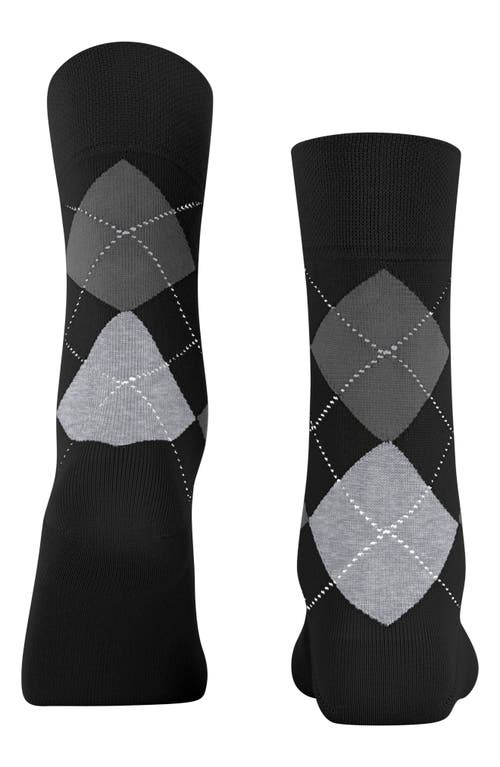 Falke Sensitive Argyle Socks In Black