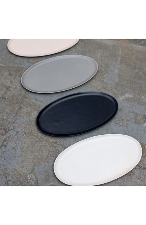 Fable The Oval Serving Platter In Dove Grey