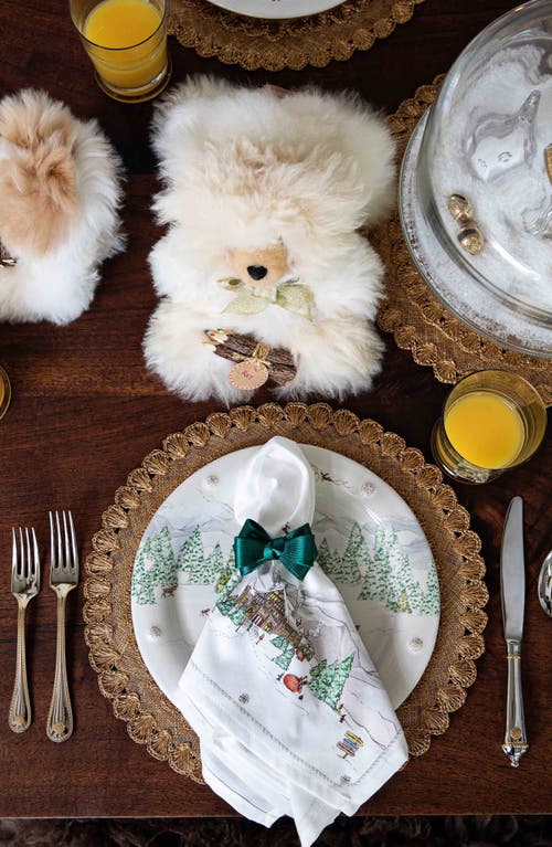 Juliska Berry & Thread North Pole Napkins, Set Of 4 In Multi