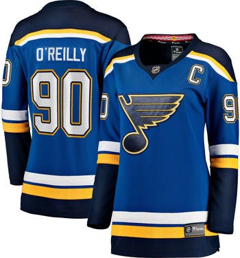 Men's Fanatics Branded Ryan O'Reilly Blue St. Louis Blues Team Authentic Stack Name & Number T-Shirt Size: Medium