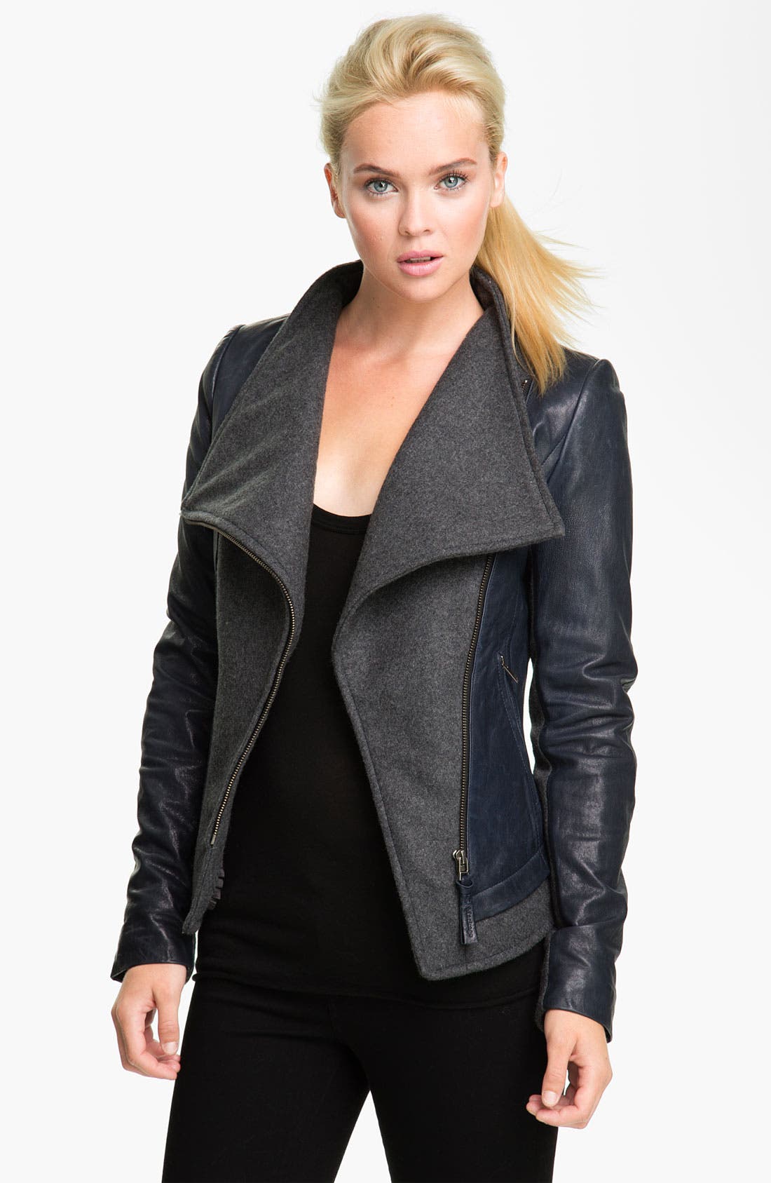 Mackage Mixed Media Moto Jacket Nordstrom