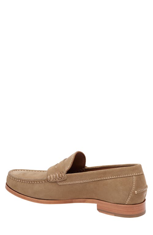 Shop Johnston & Murphy Collection Baldwin Penny Loafer In Taupe English Suede