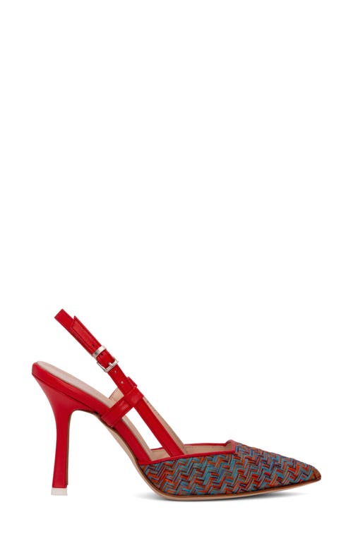 Beautiisoles Mandy Pointed Toe Pump In Red