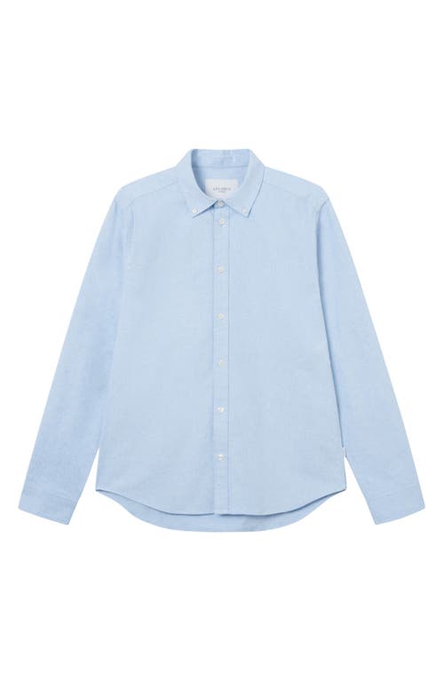 Les Deux Kristian Stretch Oxford Button-Down Shirt in 410410-Light Blue