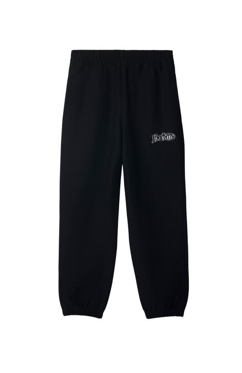Burberry Logo-print Track Pants In Coal