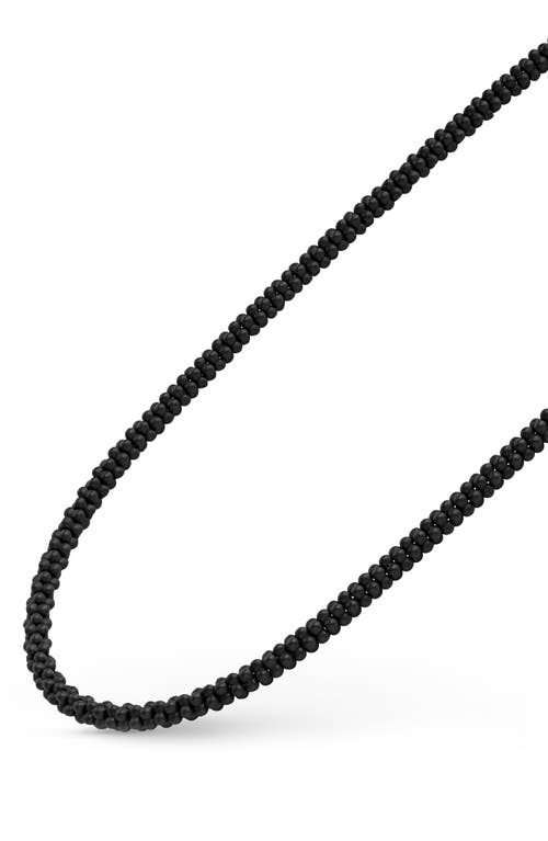 Lagos Men's Sterling Silver Anthem Black Ceramic Caviar Bead Necklace, 20 - Exclusive In Black