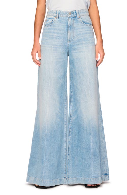 DL1961 Lucila High Waist Ultra Wide Leg Jeans Clear Sky (Vintage) at Nordstrom,