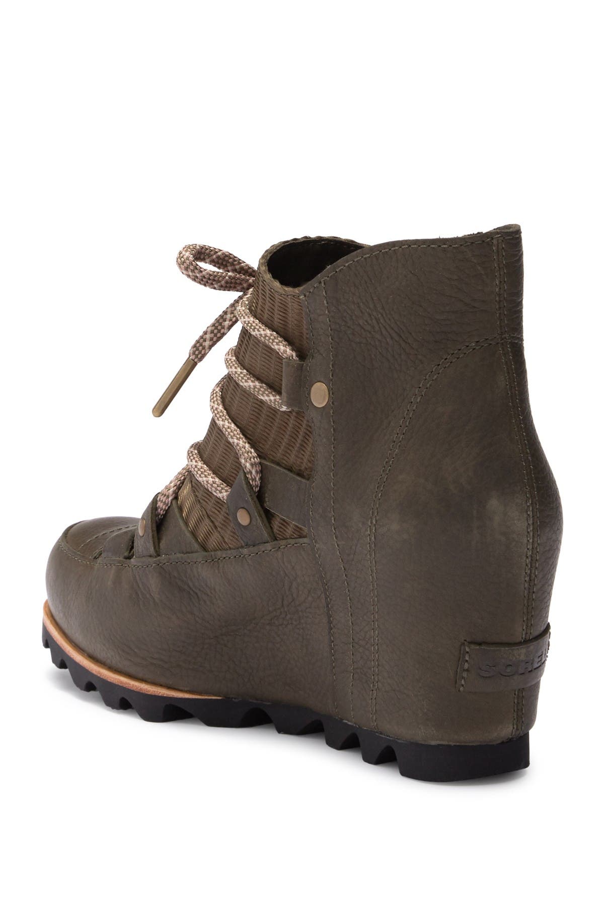 sorel sandy leather wedge boot