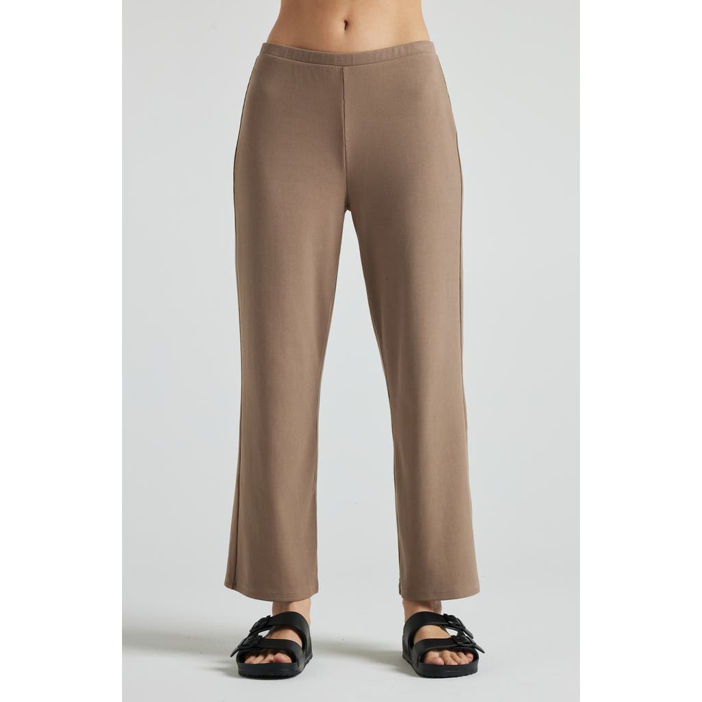 Losano Serene Rib Relaxed Pant In Pine Bark