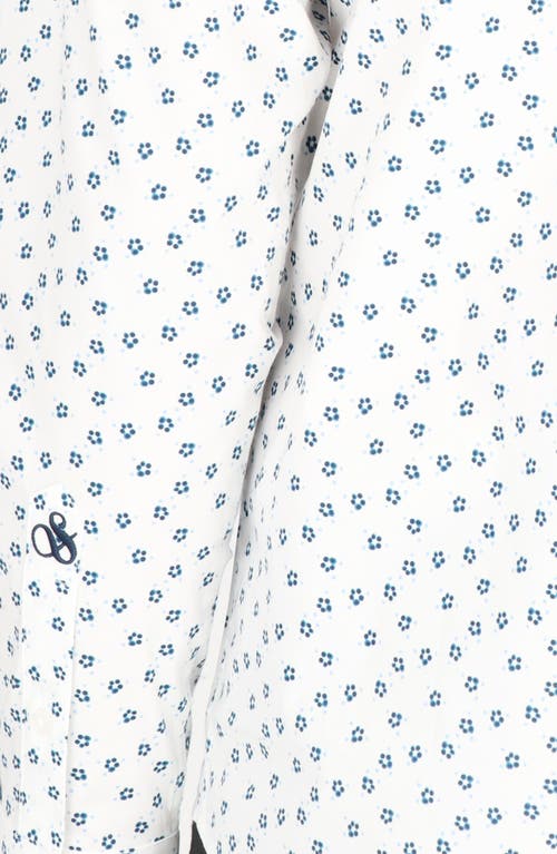 Scotch & Soda Modern Fit Dress Shirt In White/navy