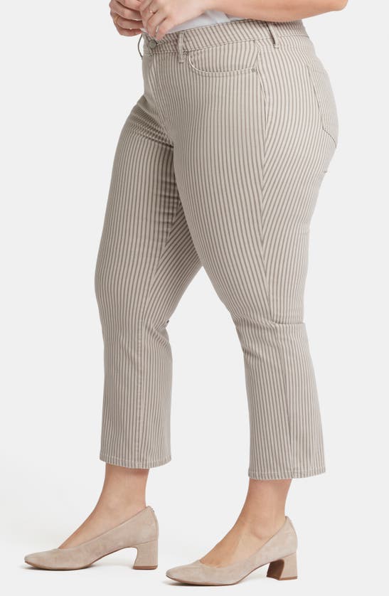 Nydj Marilyn Stripe Crop Straight Leg Jeans In Sandbar Stripe