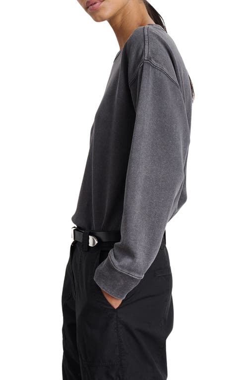 Shop Alex Mill Frankie Sweatshirt In Washed Black