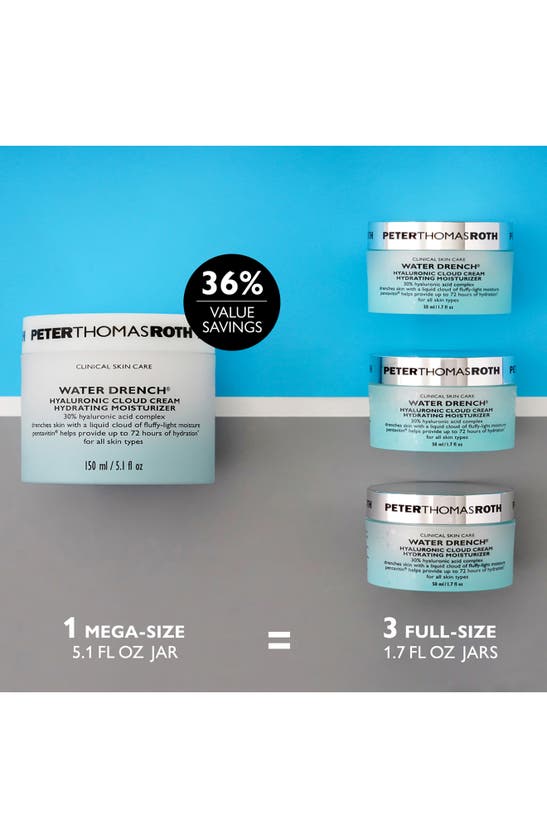 Shop Peter Thomas Roth Mega Size Water Drench Hyaluronic Acid Cloud Cream Hydrating Moisturizer