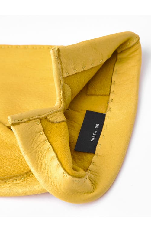 Shop Hestra Henry Leather Gloves In Natural Yellow